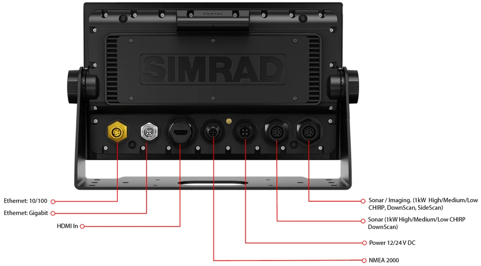 Simrad NSS 4 arka bağlantı portları